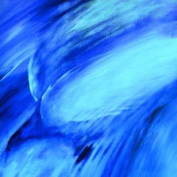 Pintura titulada "blue eagle" por Shushu Natan, Obra de arte original