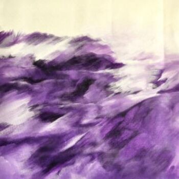 Pintura intitulada "Sfumato purple" por Shushu Natan, Obras de arte originais