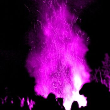 Фотография под названием "Spark Violet" - Stace & Amanda Pshyk, Подлинное произведение искусства