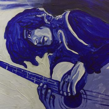 Malerei mit dem Titel "Musician" von Yuliia Shyshkina, Original-Kunstwerk, Acryl