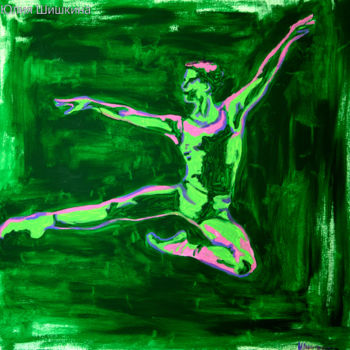 Картина под названием "Dance - is to fly l…" - Yuliia Shyshkina, Подлинное произведение искусства, Акрил