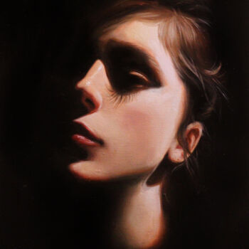 Картина под названием "Отзвук" - Анастасия Озерова (Sia Oz Art), Подлинное произведение искусства, Масло