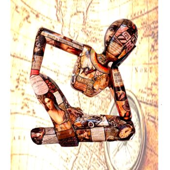 Escultura titulada "Reflexion 7" por Siberil Rey, Obra de arte original, Madera
