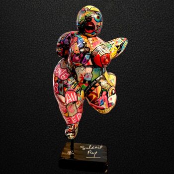 Escultura intitulada "The Legend" por Siberil Rey, Obras de arte originais, Madeira