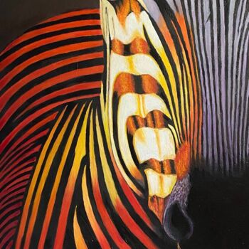 Картина под названием "Картина маслом «Зеб…" - Светлана Бушукина, Подлинное произведение искусства, Масло