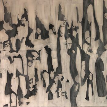 Malerei mit dem Titel "whiteout" von Sidelma Castro, Original-Kunstwerk, Acryl