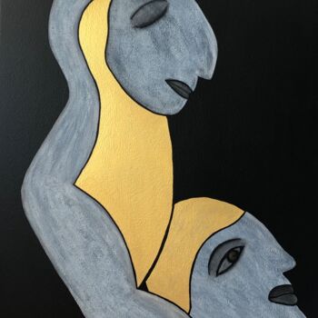 Peinture intitulée "Inconditionallove" par Sidelma Castro, Œuvre d'art originale, Acrylique
