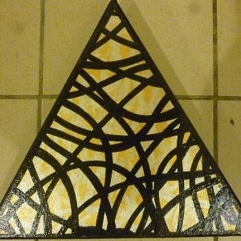 Pittura intitolato "triangle2" da Sider Winkelkötter, Opera d'arte originale, Olio