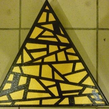 Painting titled "triangle3" by Sider Winkelkötter, Original Artwork, Oil