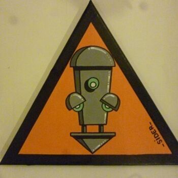 绘画 标题为“robot1” 由Sider Winkelkötter, 原创艺术品, 油