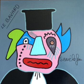 Painting titled "L'AVOCAT" by Sidné Le Fou, Original Artwork, Acrylic