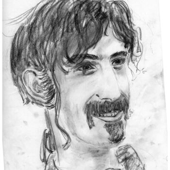Zeichnungen mit dem Titel "Frank Zappa the You…" von Sieglinde (Siggy) Margarete Schitter, Original-Kunstwerk, Kreide