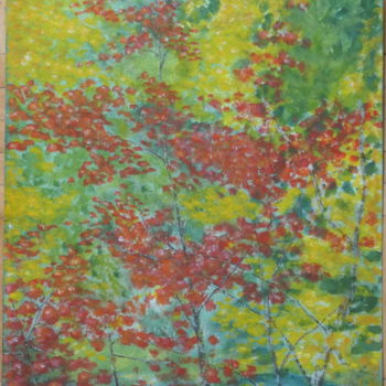 Malerei mit dem Titel "Colourfest" von Sieglinde (Siggy) Margarete Schitter, Original-Kunstwerk, Aquarell