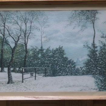 Malerei mit dem Titel "Fall - Winter - I" von Sieglinde (Siggy) Margarete Schitter, Original-Kunstwerk, Aquarell