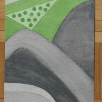 Malerei mit dem Titel "Abstract" von Sieglinde (Siggy) Margarete Schitter, Original-Kunstwerk, Aquarell