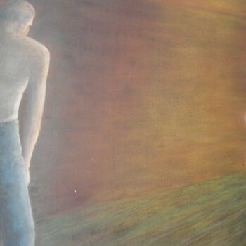 Painting titled "Man & Child" by Sieglinde (Siggy) Margarete Schitter, Original Artwork, Acrylic