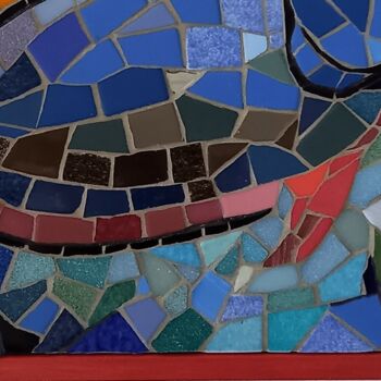 Скульптура под названием "Espérance 1" - Signature Mosaique ®, Подлинное произведение искусства, Мозаика