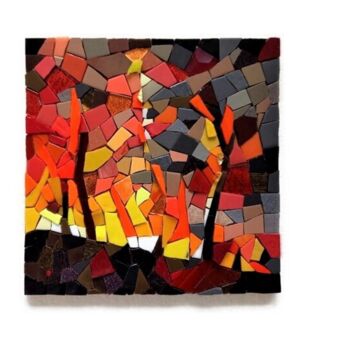 "Feux" başlıklı Heykel Signature Mosaique ® tarafından, Orijinal sanat, Mozaik