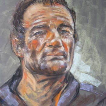 Peinture intitulée "Portrait Eric Tabar…" par Yannick Sigwalt, Œuvre d'art originale, Pastel