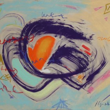"coeur" başlıklı Tablo Yannick Sigwalt tarafından, Orijinal sanat, Pastel