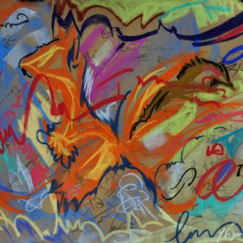 Pintura titulada "Ecureuil" por Yannick Sigwalt, Obra de arte original, Pastel