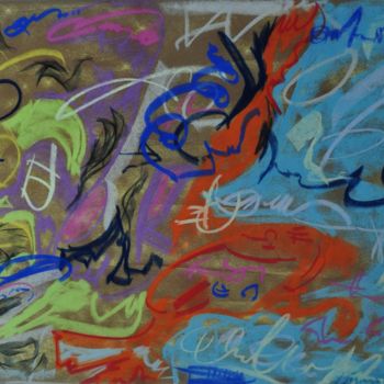 Картина под названием "1165" - Yannick Sigwalt, Подлинное произведение искусства, Пастель