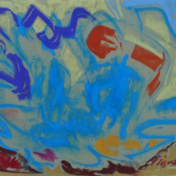 Painting titled "Apache" by Yannick Sigwalt, Original Artwork, Pastel