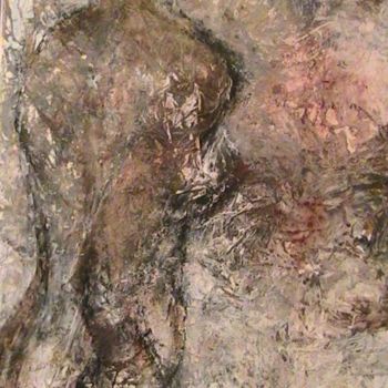 Peinture intitulée "vue de dos" par Siham Khammassi, Œuvre d'art originale