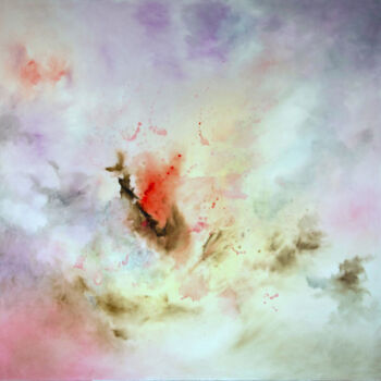Painting titled "Explosion de quoi ?…" by Silaeh, Original Artwork, Oil