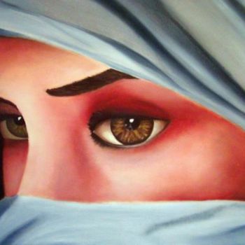 Pintura titulada "DONNA VELATA" por Silema, Obra de arte original, Oleo