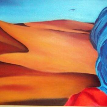 Schilderij getiteld "DESERTO" door Silema, Origineel Kunstwerk