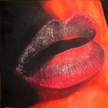 Painting titled "BACIO ATTESO" by Silema, Original Artwork, Oil