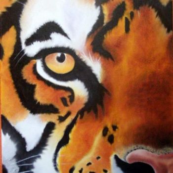 Pintura intitulada "TIGRE" por Silema, Obras de arte originais