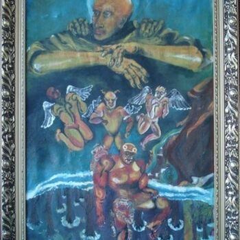 Malerei mit dem Titel "Боги и Диаволы" von Rechitskii, Original-Kunstwerk, Öl