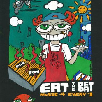 Painting titled "Eat the Beat" by Siljoe, Original Artwork