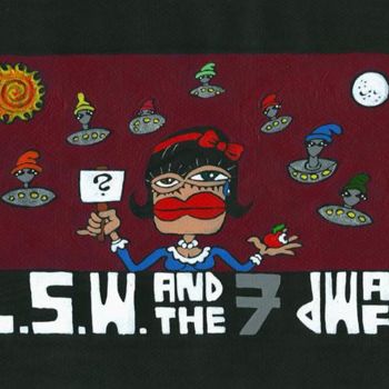 Painting titled "L.S.W. and the 7 dw…" by Siljoe, Original Artwork