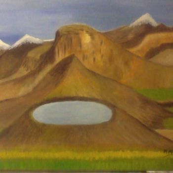 Pintura intitulada "Montañas de Asia" por Silo, Obras de arte originais, Outro