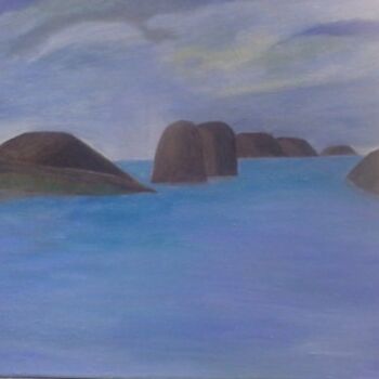 Painting titled "Mar de Noruega" by Silo, Original Artwork, Oil