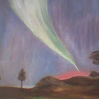 Painting titled "Aurora boreal" by Silo, Original Artwork, Other