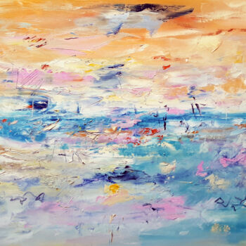 Картина под названием "ON THE HIGH SEAS" - Silva Nironi, Подлинное произведение искусства, Масло Установлен на Деревянная ра…