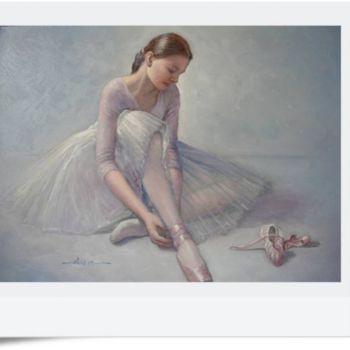 Pittura intitolato "Bailarina" da Mario Silva, Opera d'arte originale