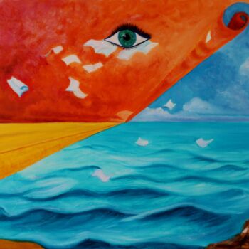 Pittura intitolato "Messaggi al vento" da Silvana Gatti, Opera d'arte originale, Olio