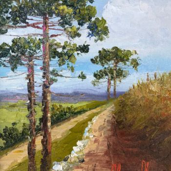 Pintura titulada "Caminhos do Sul I" por Silvana Oliveira, Obra de arte original, Oleo