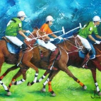 Painting titled "3006 - Campeonato d…" by Silvana Oliveira, Original Artwork