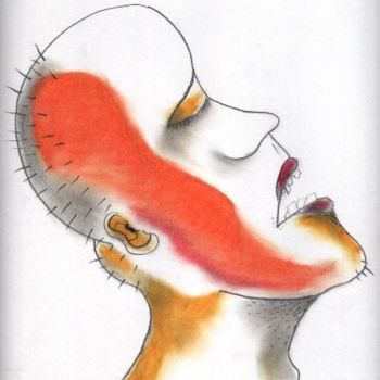 Disegno intitolato "Slumber" da Angelo Magno, Opera d'arte originale