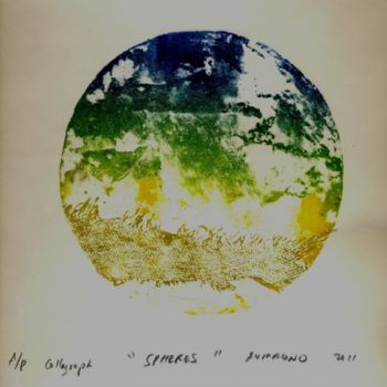 Printmaking titled "Spheres" by Angelo Magno, Original Artwork