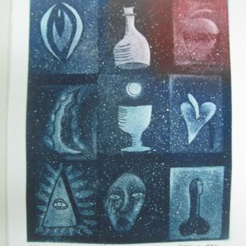 Printmaking titled "Artifacts" by Angelo Magno, Original Artwork