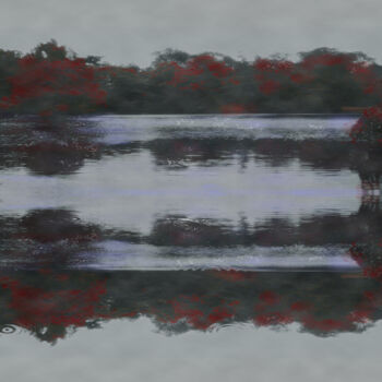 Цифровое искусство под названием "red lake" - Silvia Baldi, Подлинное произведение искусства, Цифровая живопись