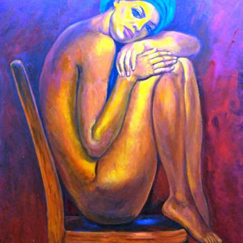 Peinture intitulée "El descanso" par Silvia Beatriz Marcucci, Œuvre d'art originale, Huile