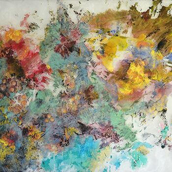 Painting titled "Splashes" by Silvia Hoffmann, Original Artwork, Acrylic